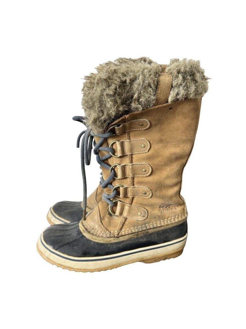 Sorel Joan Of Arctic Snow Boots Women’s Size 6.5 Tan Waterproof Winter Outdoor
